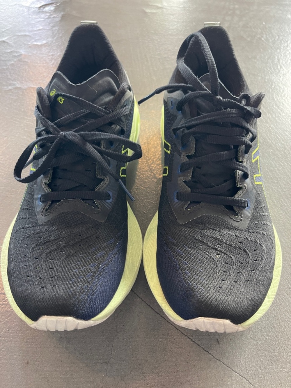 ASICS Black with Neon Yellow Running Shoes Novablast 4 Mens 7 EUR 40 - Picture 4 of 8